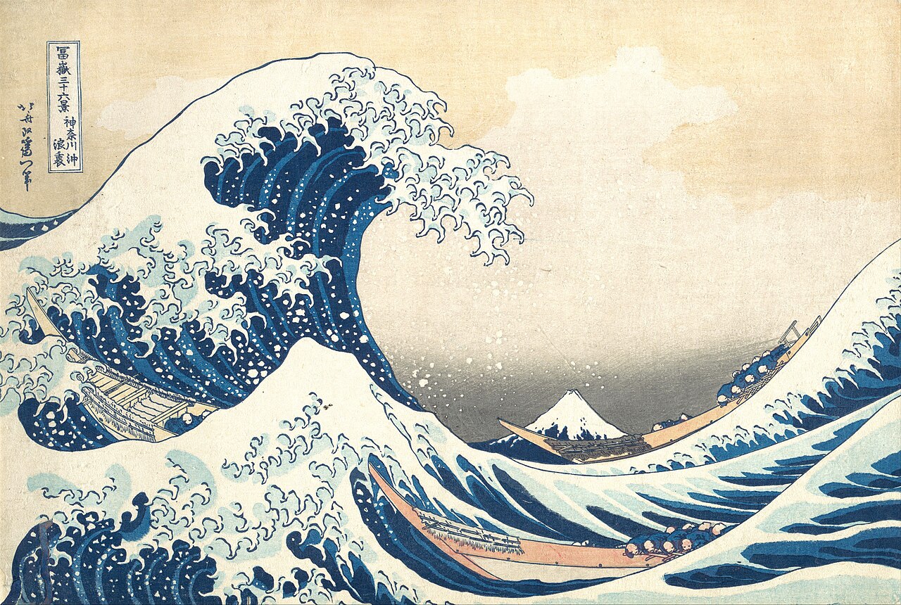 La Grande Vague, Hokusai